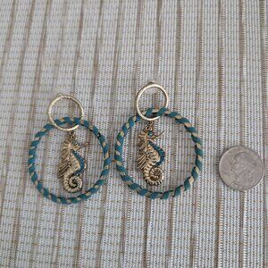 Vintage Betsey Johnson Seahorse Earrings